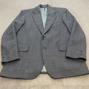 Pendleton Gray Black Tweed Wool Blazer